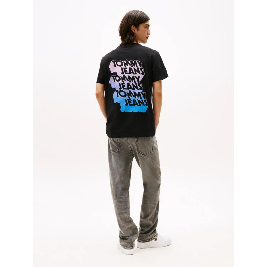 Tommy Hilfiger Ανδρική κοντομάνικη μπλούζα Stack Logo Back Graphic T-Shirt